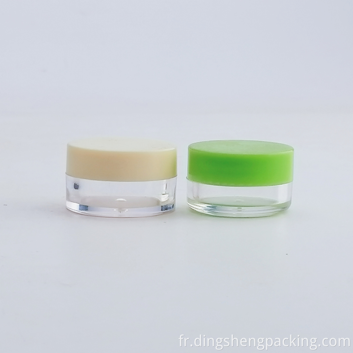 Empty PS Plastic Skin Care Round Cosmetic Jar